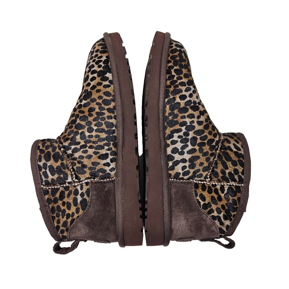 UGG Classic Ultra Mini Caspian Boots Burnt Cedar Size 8 Calf Hair WORN ONCE - Picture 7 of 10